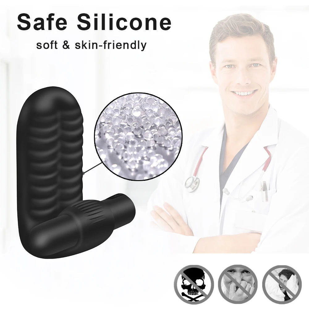 Ribbed Finger Sleeve Personal Massager
