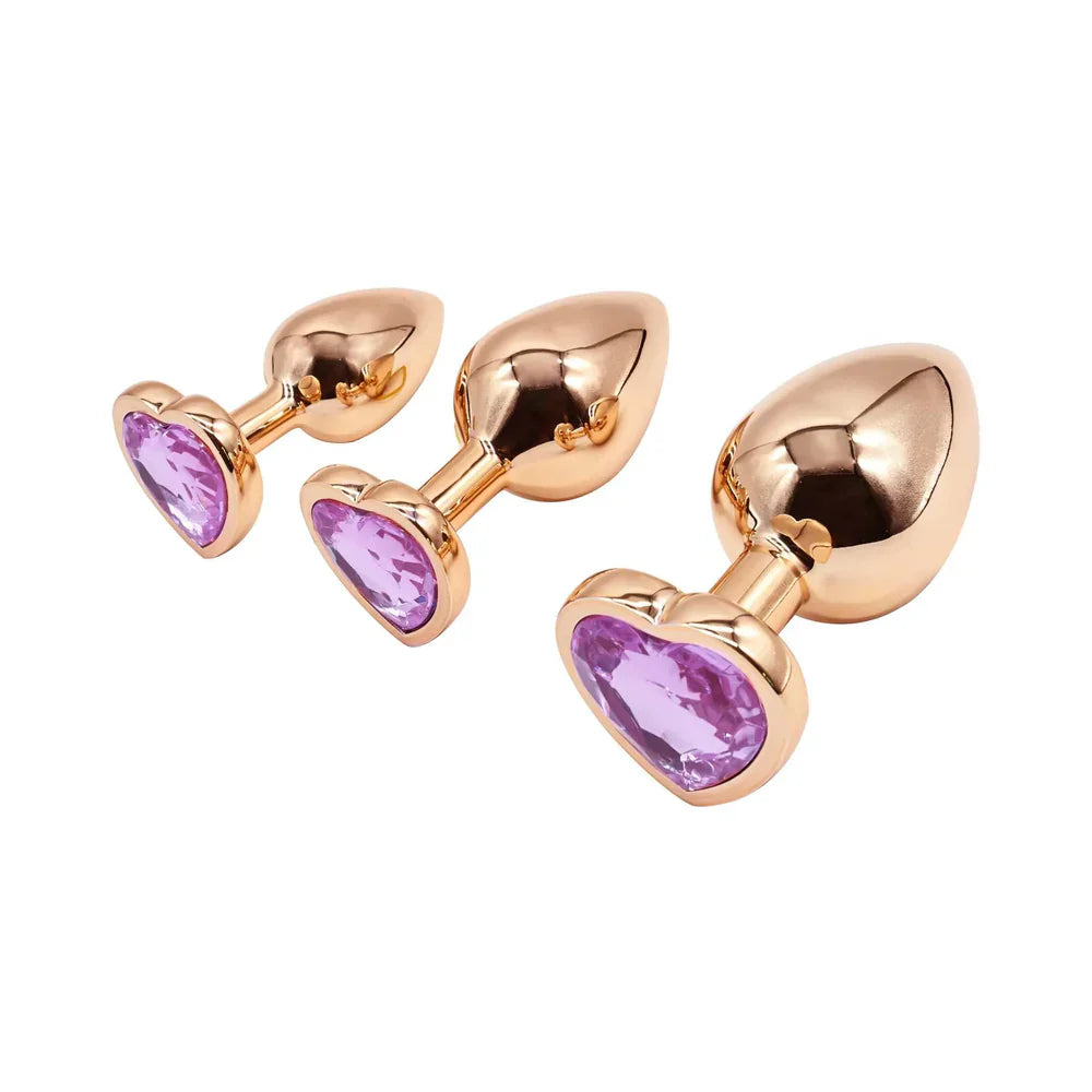 Adam & Eve Rose Gold Pink Heart