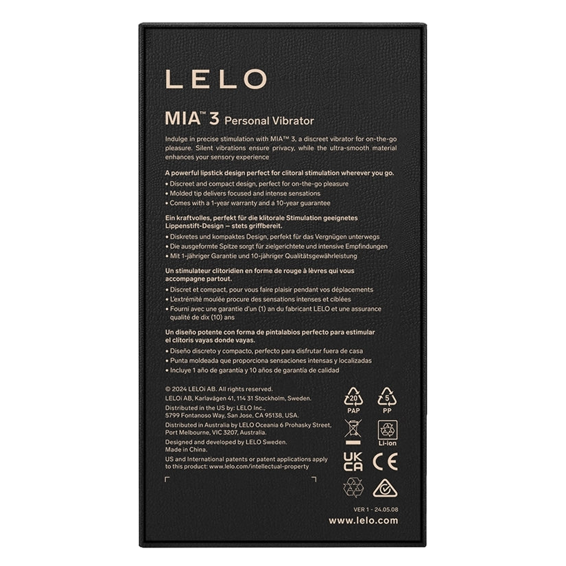 LELO MIA 3 Lipstick Personal Massager
