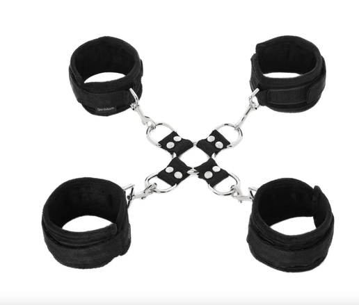 Sportsheet Adjustable 5-Piece Handcuff and Restraint Set