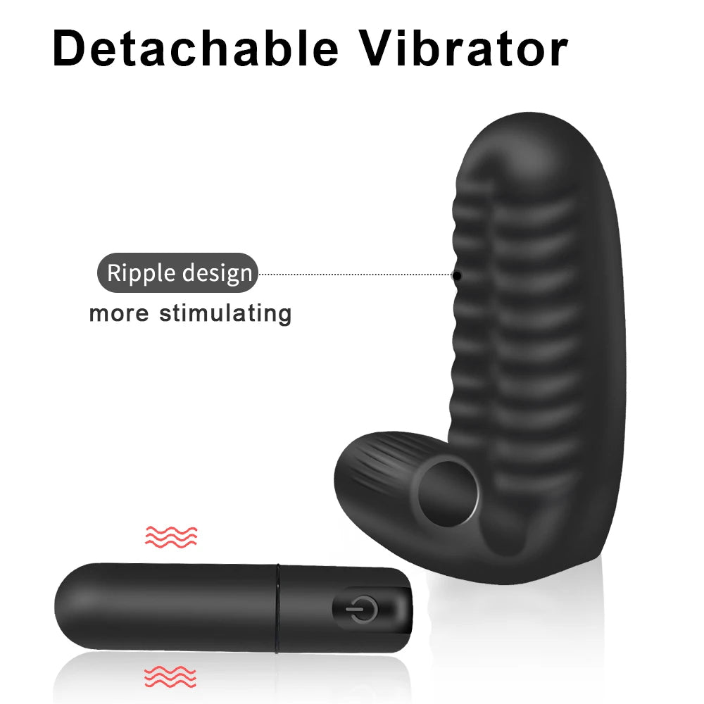 Ribbed Finger Sleeve Personal Massager