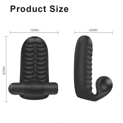 Ribbed Finger Sleeve Personal Massager