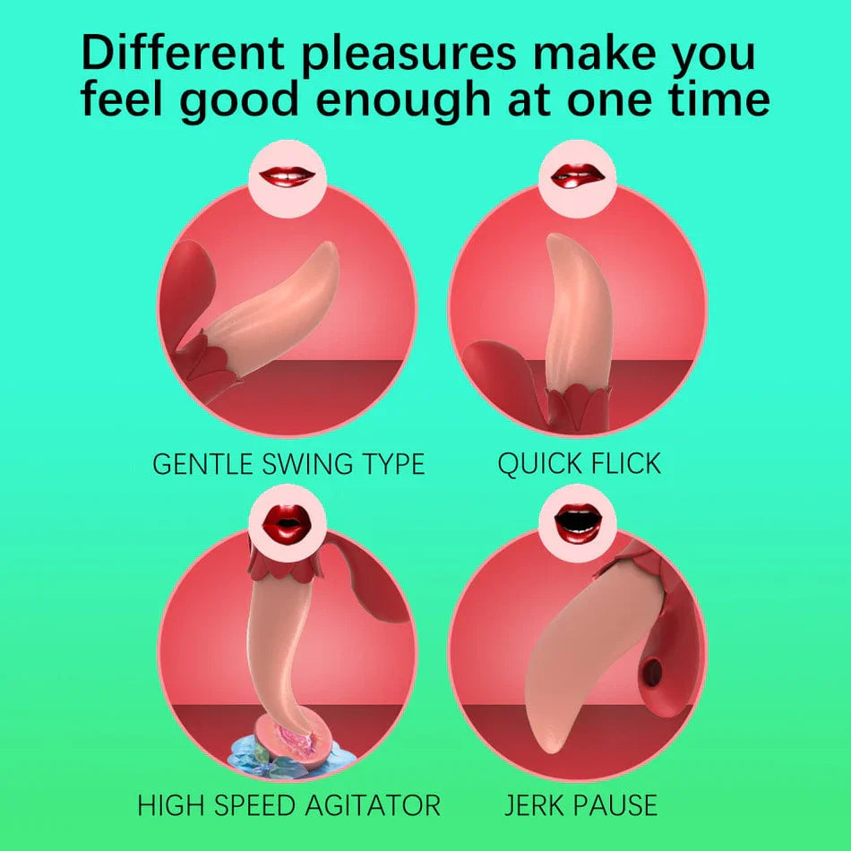 Amy Dual-Action Licking &amp; Suction Personal Massager