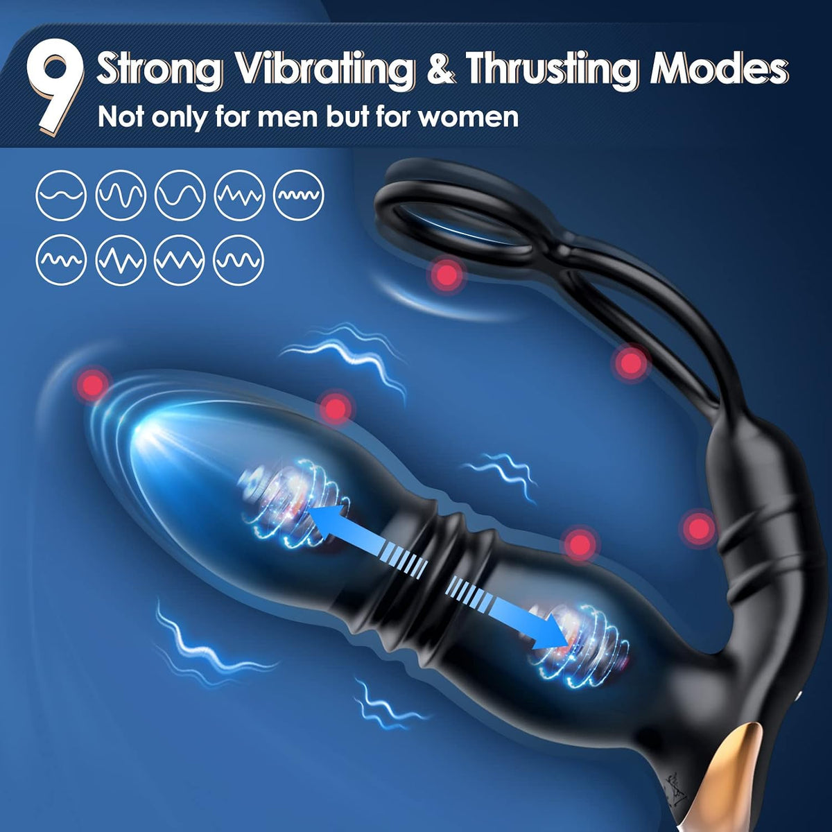 Dual-Ring Prostate Massager