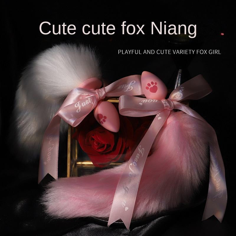 Pink Fox Tail Accessory