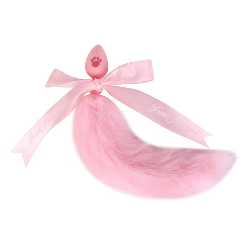 Pink Fox Tail Accessory