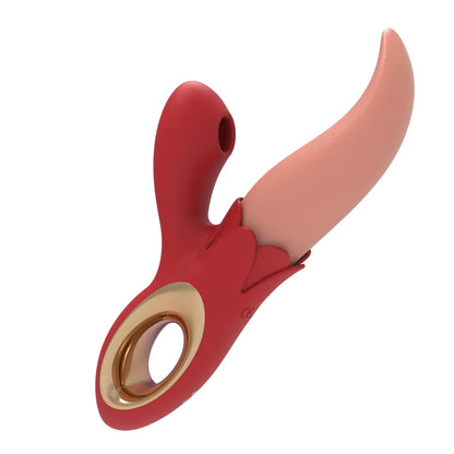 Amy Dual-Action Licking &amp; Suction Personal Massager