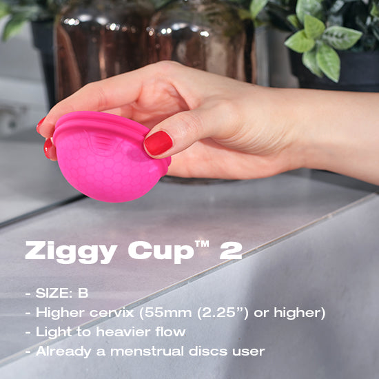 INTIMINA Ziggy Cup 2 Flat-Fit Menstrual Cup