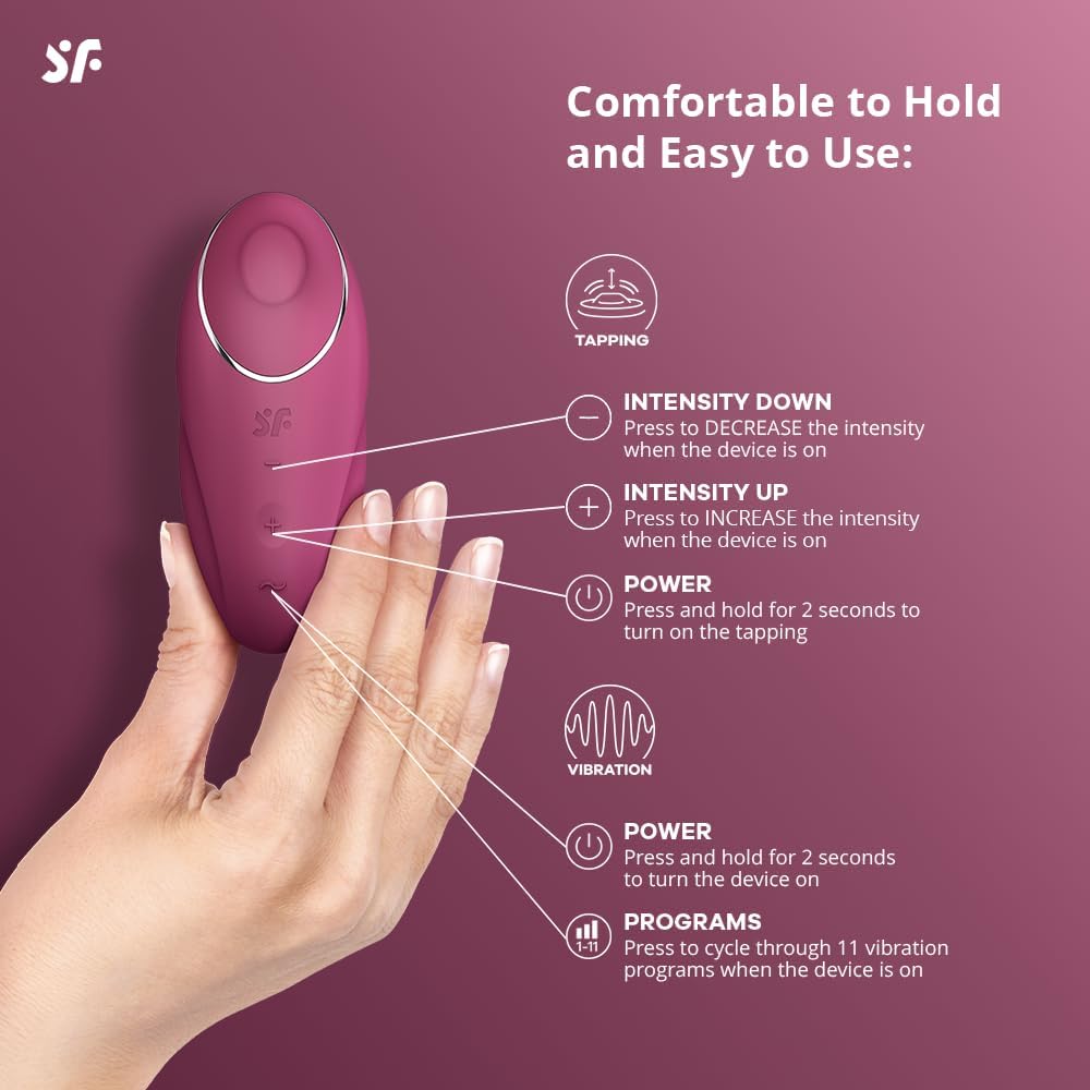 Satisfyer Tap &amp; Climax 1 Personal Massager