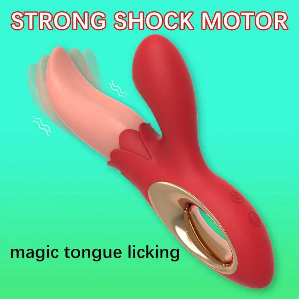 Amy Dual-Action Licking &amp; Suction Personal Massager