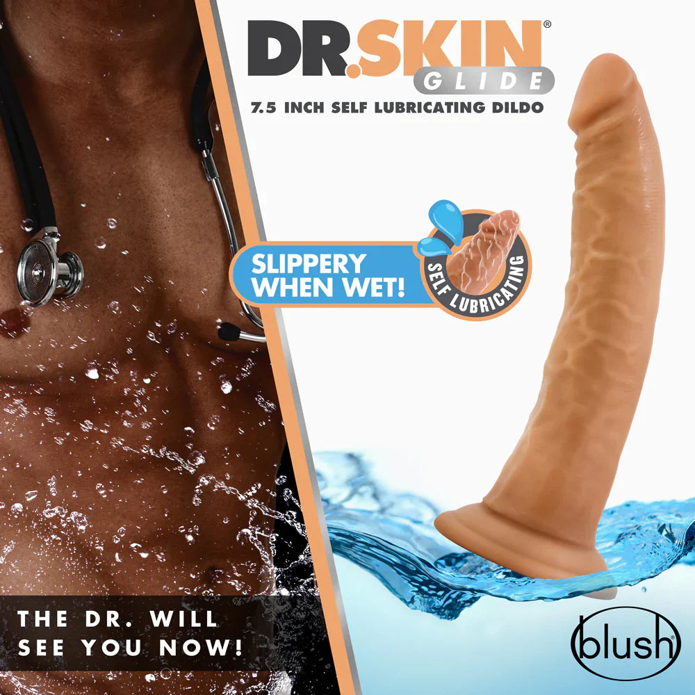 Dr. Skin Glide Realistic 7.5 Self-Lubricating
