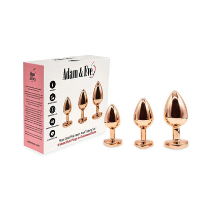 Adam &amp; Eve Rose Gold Pink Heart