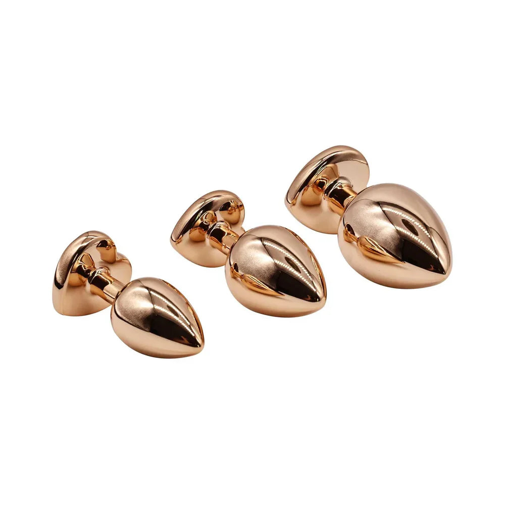 Adam &amp; Eve Rose Gold Pink Heart