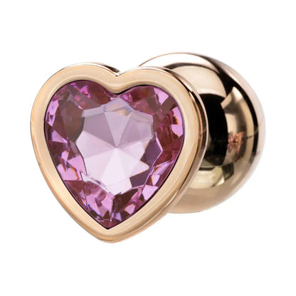 Adam &amp; Eve Rose Gold Pink Heart