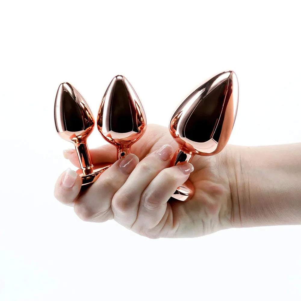 Adam &amp; Eve Rose Gold Pink Heart