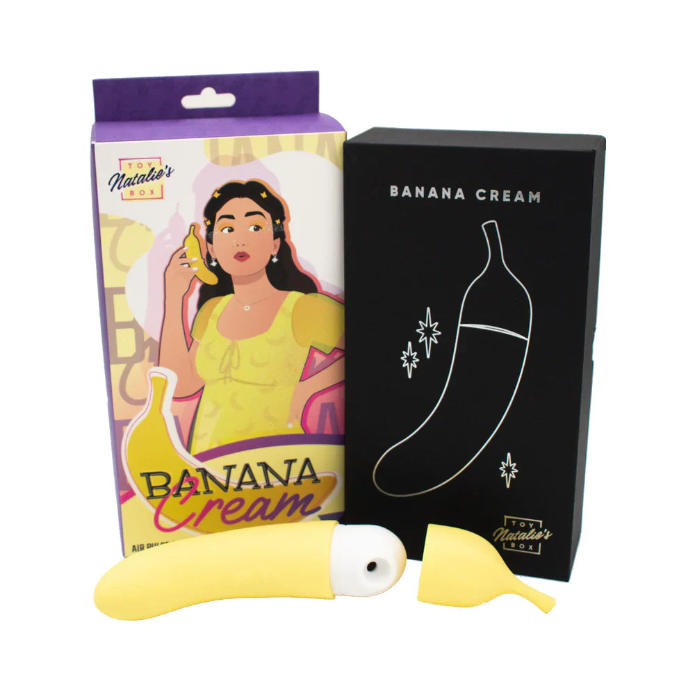 Banana Cream Dual-Action Air Pulse Personal Massager