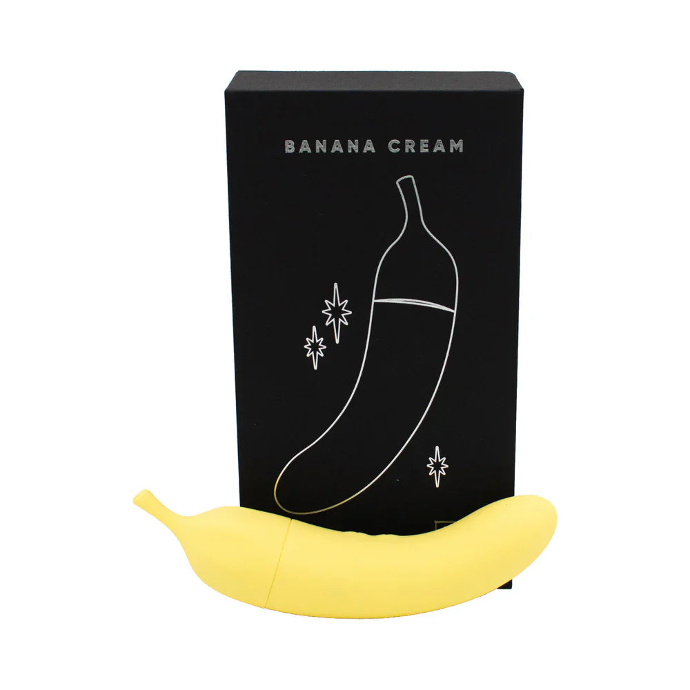 Banana Cream Dual-Action Air Pulse Personal Massager