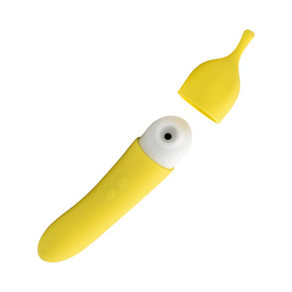 Banana Cream Dual-Action Air Pulse Personal Massager