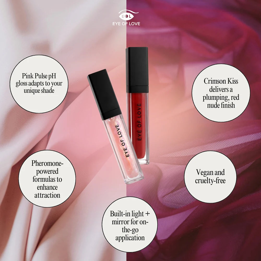 Brillo voluminizador labial con feromonas