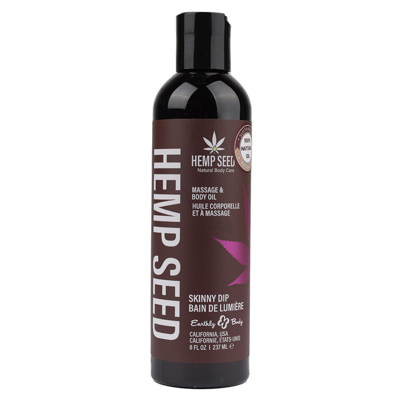 Earthly Body Hemp Seed Massage &amp; Body Oil – Skinny Dip