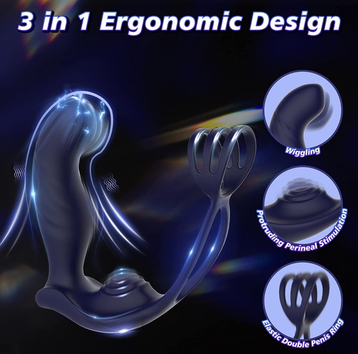 Prostate Massager with Support Grip