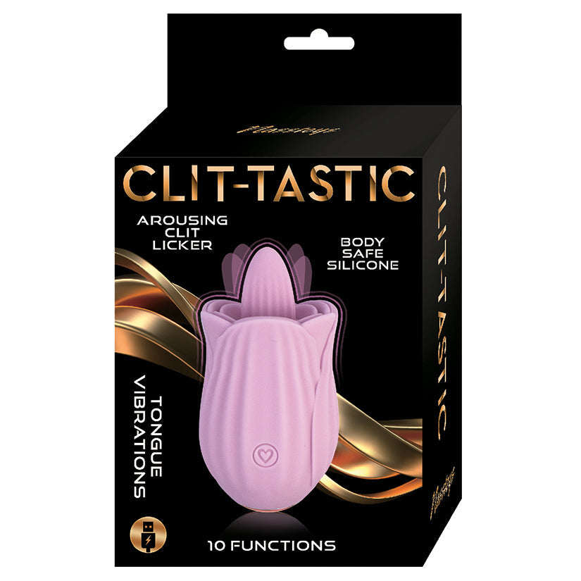 Nasstoys Masajeador Personal de Lengüeteo de Rosa