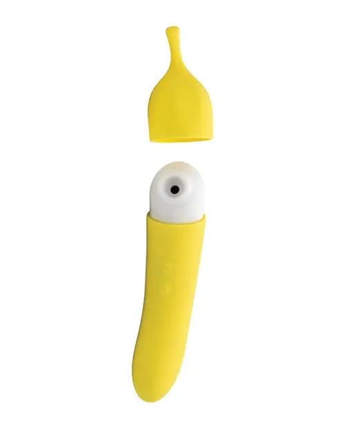Banana Cream Dual-Action Air Pulse Personal Massager