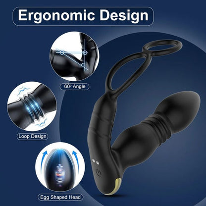 Dual-Ring Prostate Massager