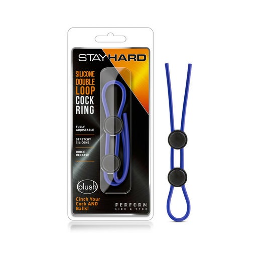 Stay Hard Double Loop Silicone Ring