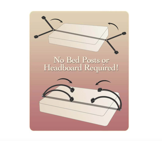 Under Bed Sensory Restraint Set with Blindfold