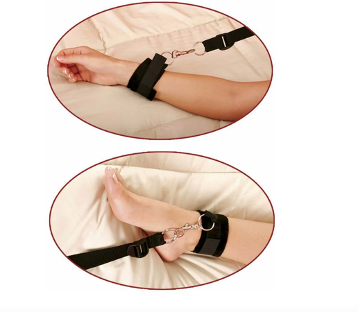 Under Bed Sensory Restraint Set with Blindfold