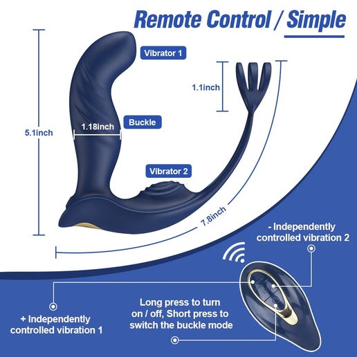 Prostate Massager with Support Grip