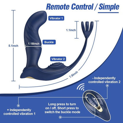 Prostate Massager with Support Grip