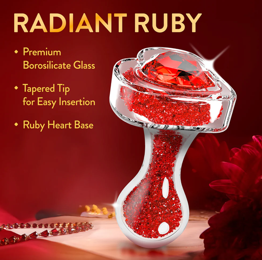 Oh My Gem Lustre Heart Borosilicate Glass