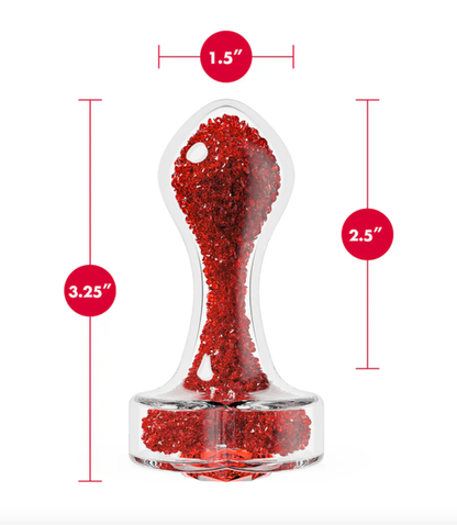 Oh My Gem Lustre Heart Borosilicate Glass