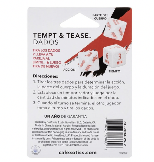 Tempt &amp; Tease Dice Game