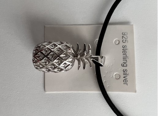 3D Pineapple Charm Necklace