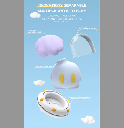 Mushroom Dual-Function Personal Wellness Massager