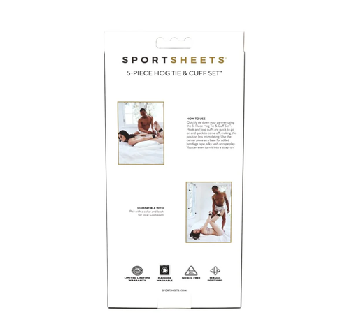 Sportsheet Adjustable 5-Piece Handcuff and Restraint Set
