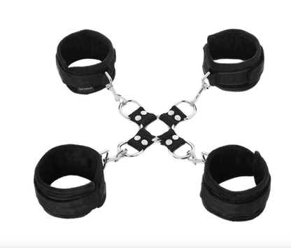Sportsheet Adjustable 5-Piece Handcuff and Restraint Set