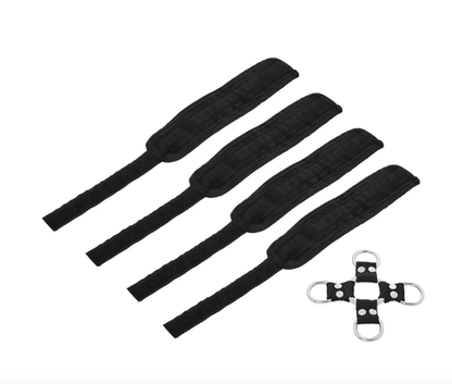 Sportsheet Adjustable 5-Piece Handcuff and Restraint Set
