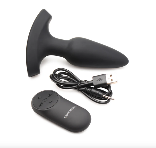 Laser Heart Vibrating Wellness Plug with Remote